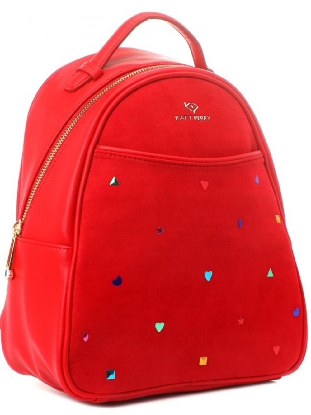 Katy Perry Collections Red Mini Backpack with Multicolor Stud Accents